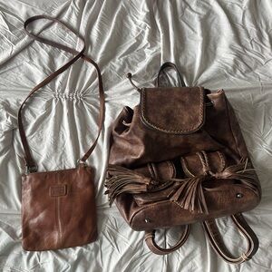 Brown Leather Crossbody Bag